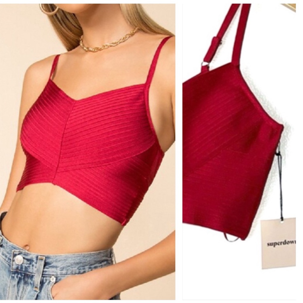 Superdown Katia Crop Top NWT